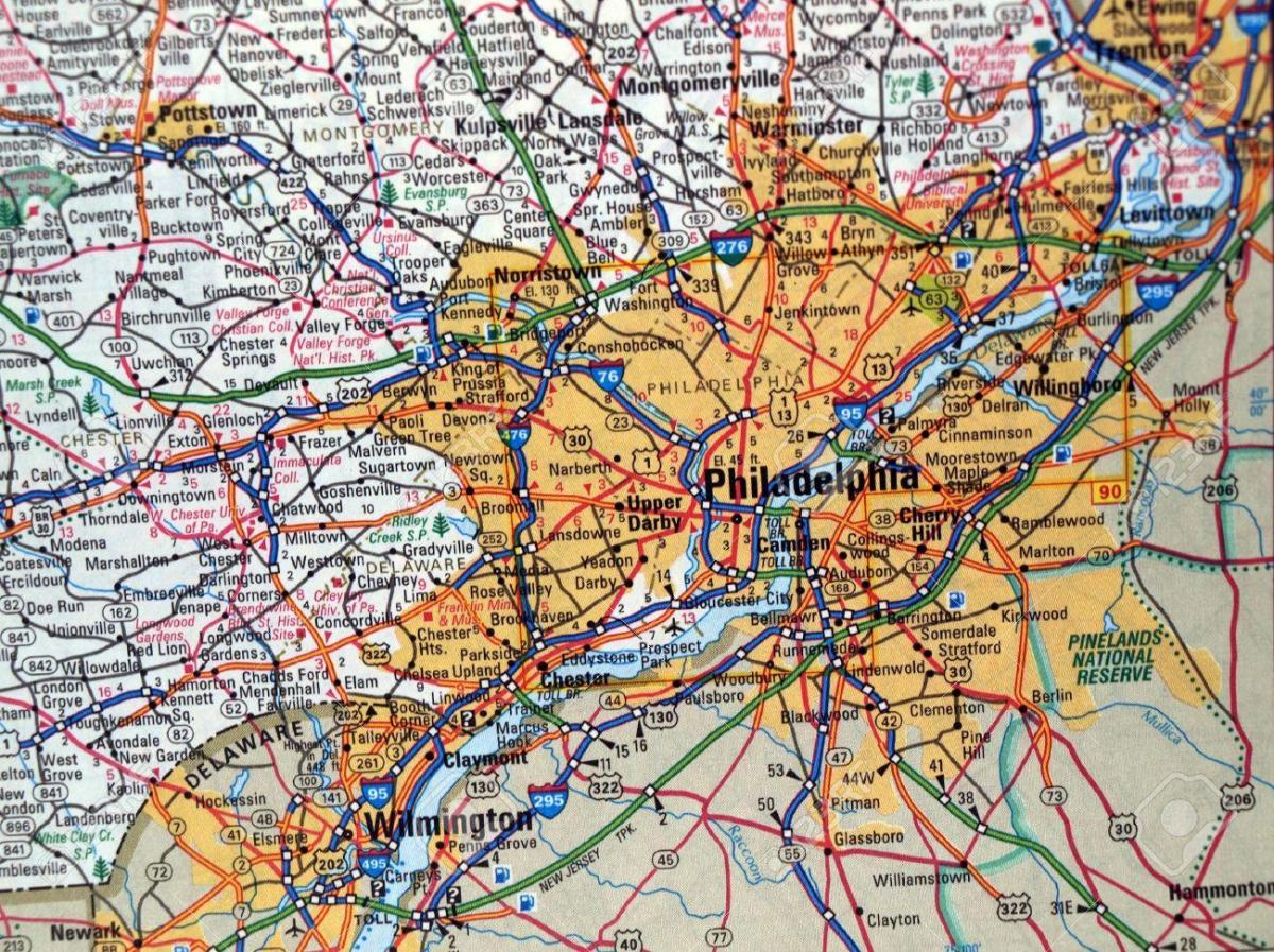 kaart Philadelphia pa