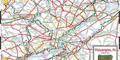 Philadelphia Pennsylvania kaart