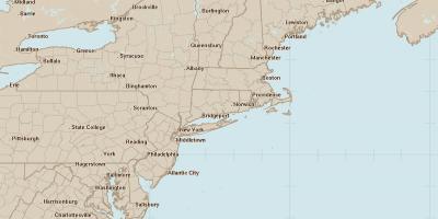 Radari kaarti Philadelphia
